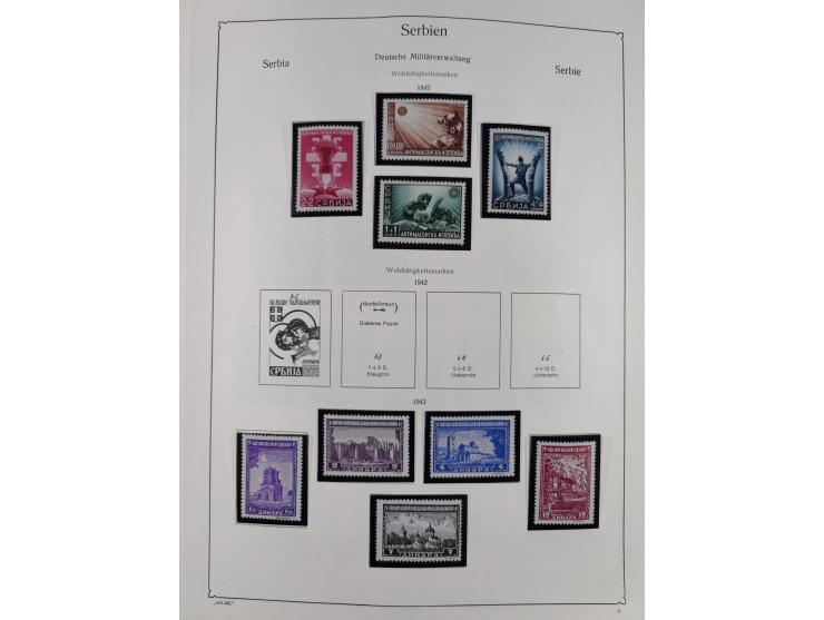 1849/1959, meist ungebrauchte und gestempelte Sammlung ab Altdeutschland mit Deutsches Reich, Deutsche Kolonien, Nebengebiete