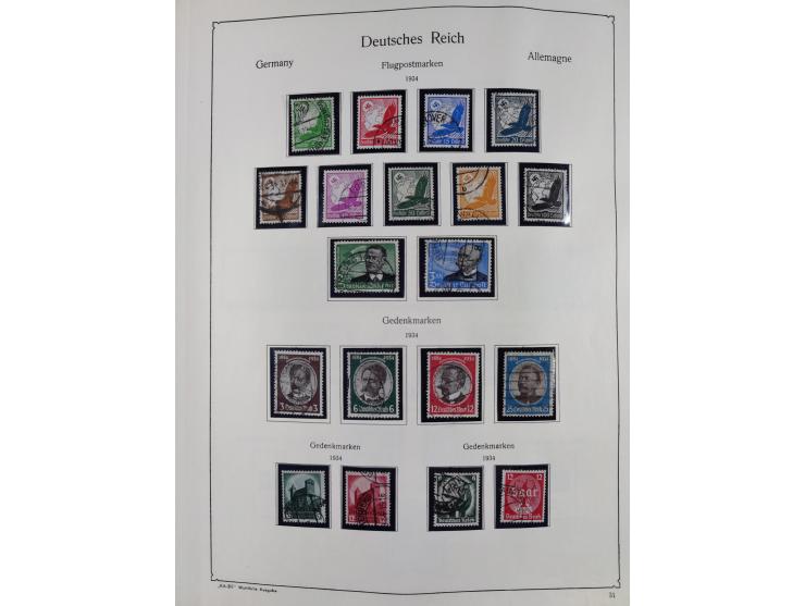 1849/1959, meist ungebrauchte und gestempelte Sammlung ab Altdeutschland mit Deutsches Reich, Deutsche Kolonien, Nebengebiete