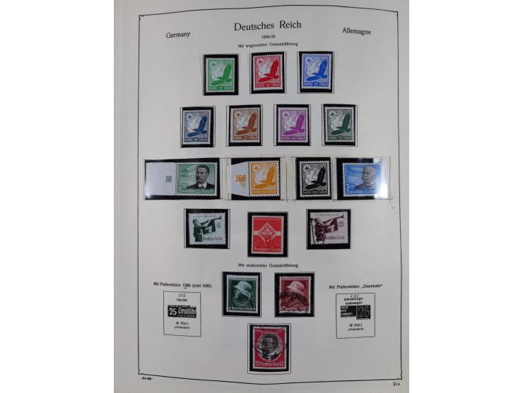 1849/1959, meist ungebrauchte und gestempelte Sammlung ab Altdeutschland mit Deutsches Reich, Deutsche Kolonien, Nebengebiete
