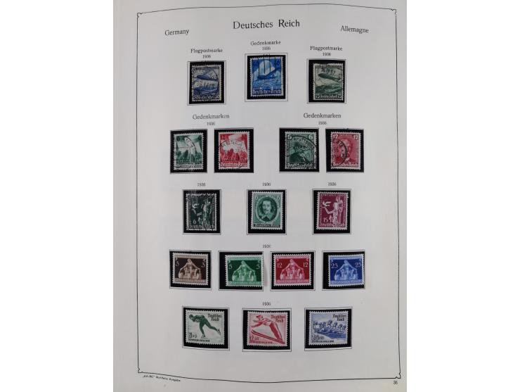 1849/1959, meist ungebrauchte und gestempelte Sammlung ab Altdeutschland mit Deutsches Reich, Deutsche Kolonien, Nebengebiete