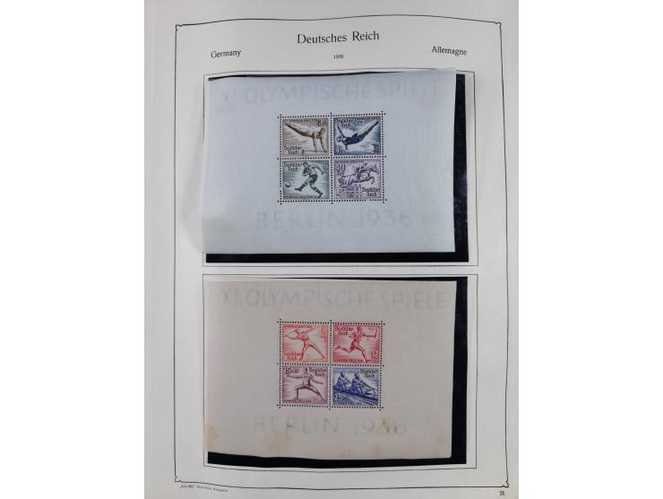 1849/1959, meist ungebrauchte und gestempelte Sammlung ab Altdeutschland mit Deutsches Reich, Deutsche Kolonien, Nebengebiete