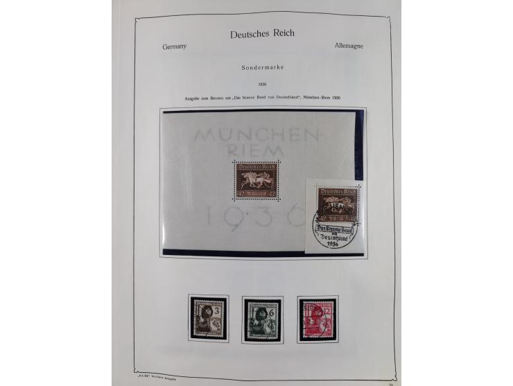 1849/1959, meist ungebrauchte und gestempelte Sammlung ab Altdeutschland mit Deutsches Reich, Deutsche Kolonien, Nebengebiete