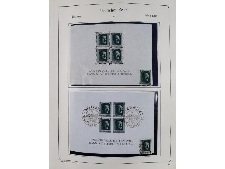 1849/1959, meist ungebrauchte und gestempelte Sammlung ab Altdeutschland mit Deutsches Reich, Deutsche Kolonien, Nebengebiete