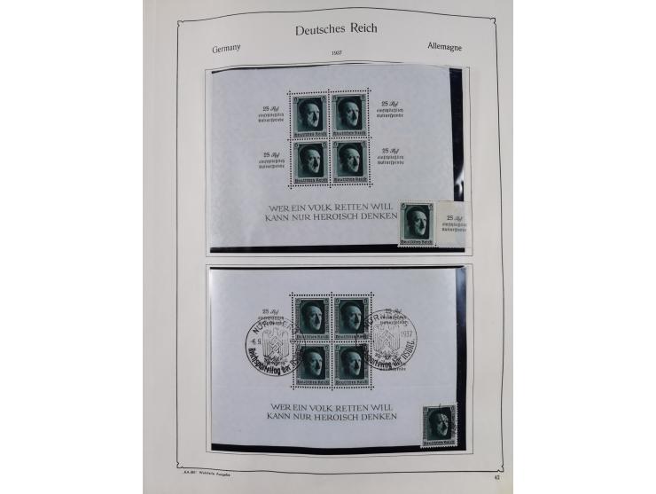 1849/1959, meist ungebrauchte und gestempelte Sammlung ab Altdeutschland mit Deutsches Reich, Deutsche Kolonien, Nebengebiete