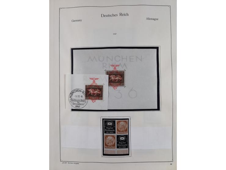 1849/1959, meist ungebrauchte und gestempelte Sammlung ab Altdeutschland mit Deutsches Reich, Deutsche Kolonien, Nebengebiete