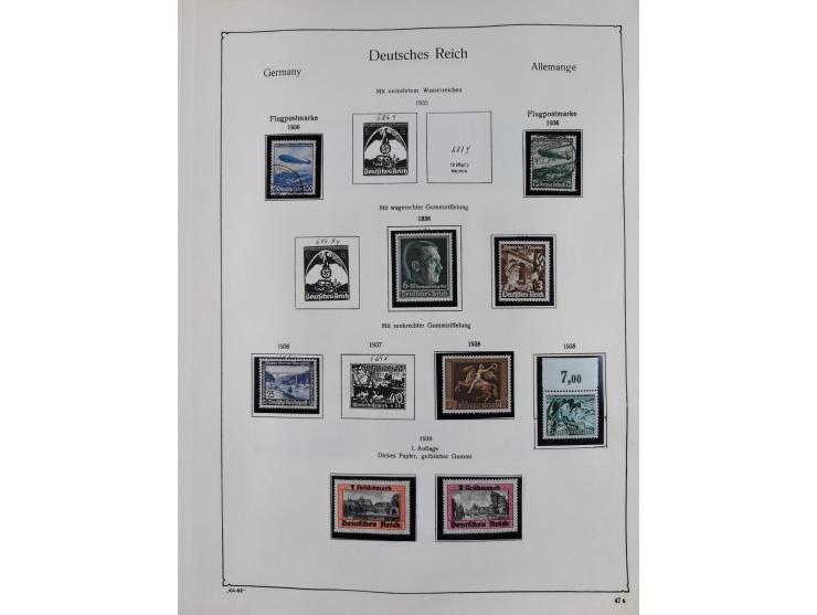 1849/1959, meist ungebrauchte und gestempelte Sammlung ab Altdeutschland mit Deutsches Reich, Deutsche Kolonien, Nebengebiete