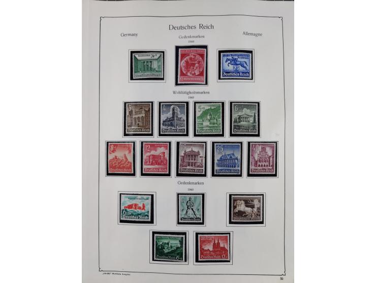 1849/1959, meist ungebrauchte und gestempelte Sammlung ab Altdeutschland mit Deutsches Reich, Deutsche Kolonien, Nebengebiete