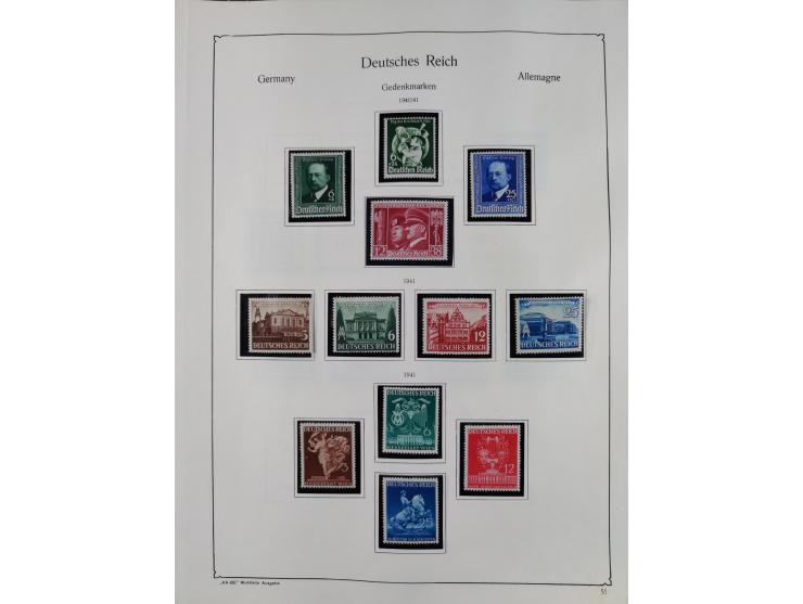 1849/1959, meist ungebrauchte und gestempelte Sammlung ab Altdeutschland mit Deutsches Reich, Deutsche Kolonien, Nebengebiete