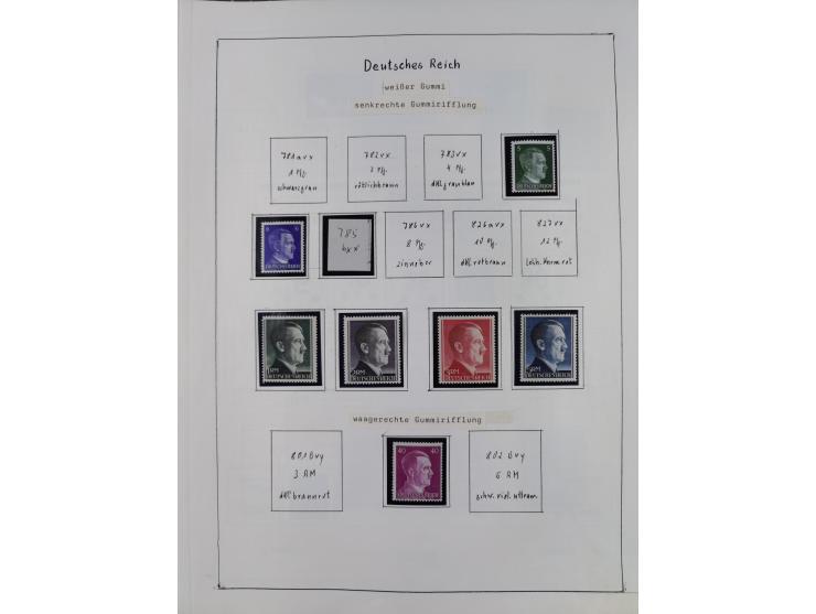1849/1959, meist ungebrauchte und gestempelte Sammlung ab Altdeutschland mit Deutsches Reich, Deutsche Kolonien, Nebengebiete
