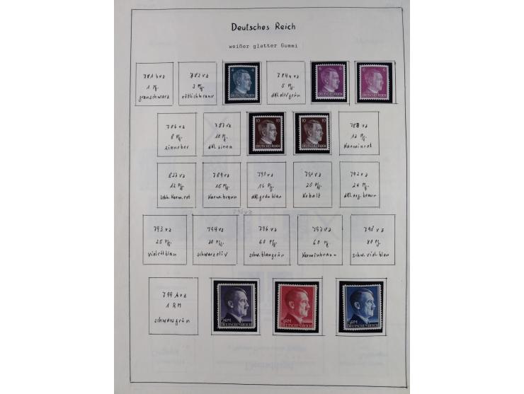 1849/1959, meist ungebrauchte und gestempelte Sammlung ab Altdeutschland mit Deutsches Reich, Deutsche Kolonien, Nebengebiete