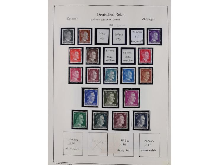 1849/1959, meist ungebrauchte und gestempelte Sammlung ab Altdeutschland mit Deutsches Reich, Deutsche Kolonien, Nebengebiete