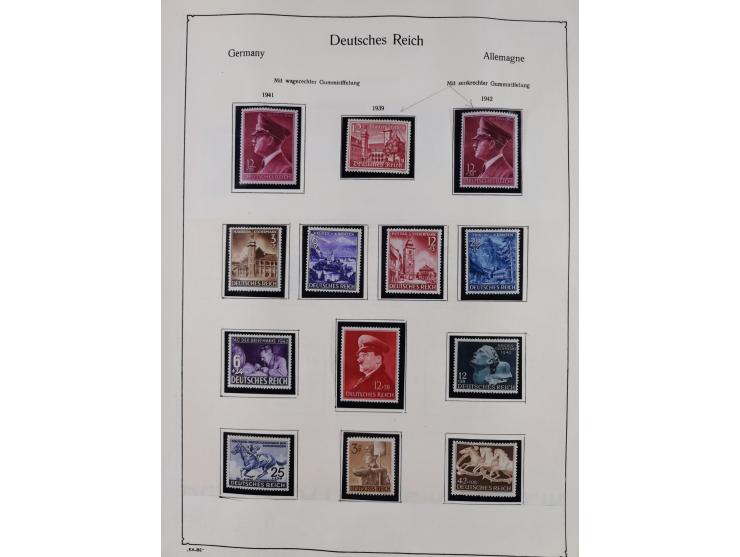 1849/1959, meist ungebrauchte und gestempelte Sammlung ab Altdeutschland mit Deutsches Reich, Deutsche Kolonien, Nebengebiete