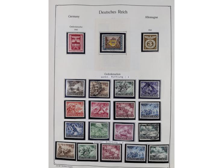 1849/1959, meist ungebrauchte und gestempelte Sammlung ab Altdeutschland mit Deutsches Reich, Deutsche Kolonien, Nebengebiete