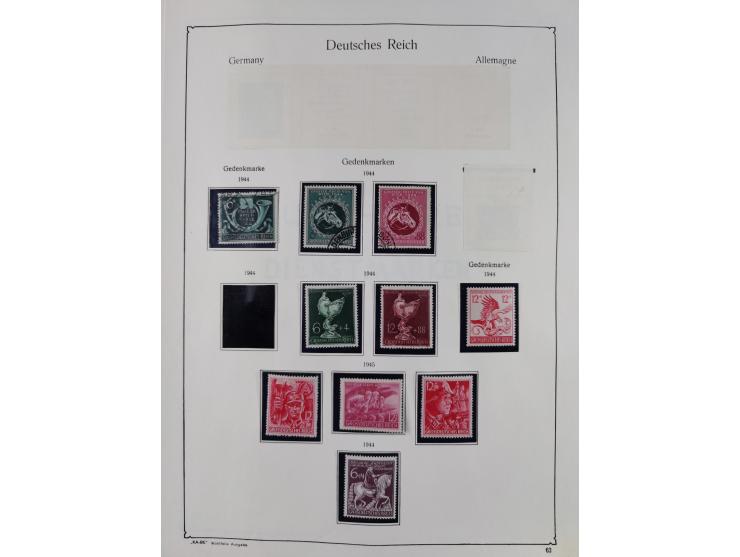 1849/1959, meist ungebrauchte und gestempelte Sammlung ab Altdeutschland mit Deutsches Reich, Deutsche Kolonien, Nebengebiete