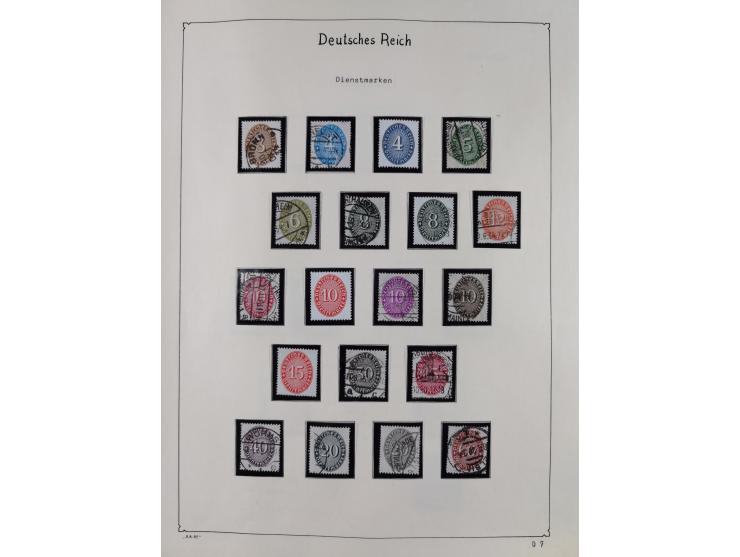 1849/1959, meist ungebrauchte und gestempelte Sammlung ab Altdeutschland mit Deutsches Reich, Deutsche Kolonien, Nebengebiete
