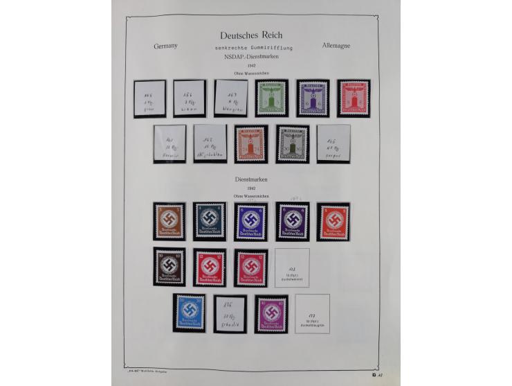 1849/1959, meist ungebrauchte und gestempelte Sammlung ab Altdeutschland mit Deutsches Reich, Deutsche Kolonien, Nebengebiete