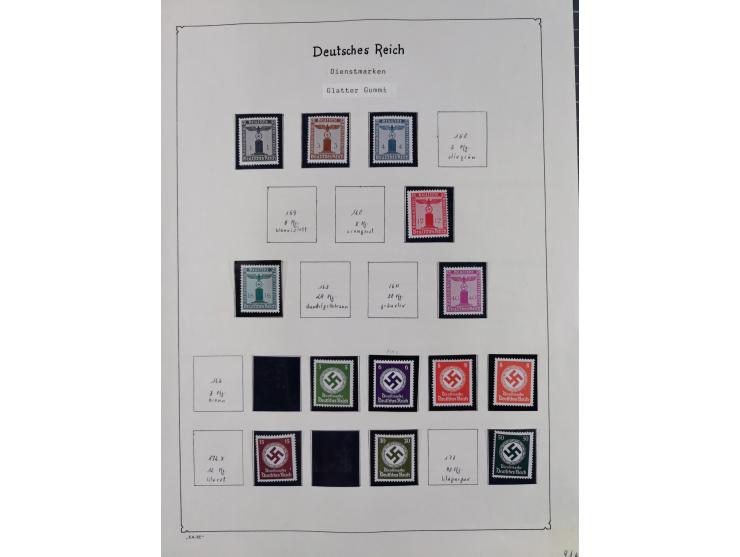 1849/1959, meist ungebrauchte und gestempelte Sammlung ab Altdeutschland mit Deutsches Reich, Deutsche Kolonien, Nebengebiete