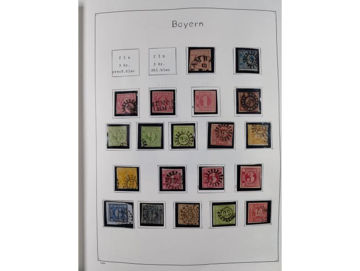 1849/1959, meist ungebrauchte und gestempelte Sammlung ab Altdeutschland mit Deutsches Reich, Deutsche Kolonien, Nebengebiete