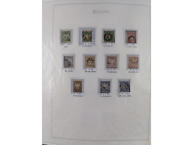 1849/1959, meist ungebrauchte und gestempelte Sammlung ab Altdeutschland mit Deutsches Reich, Deutsche Kolonien, Nebengebiete