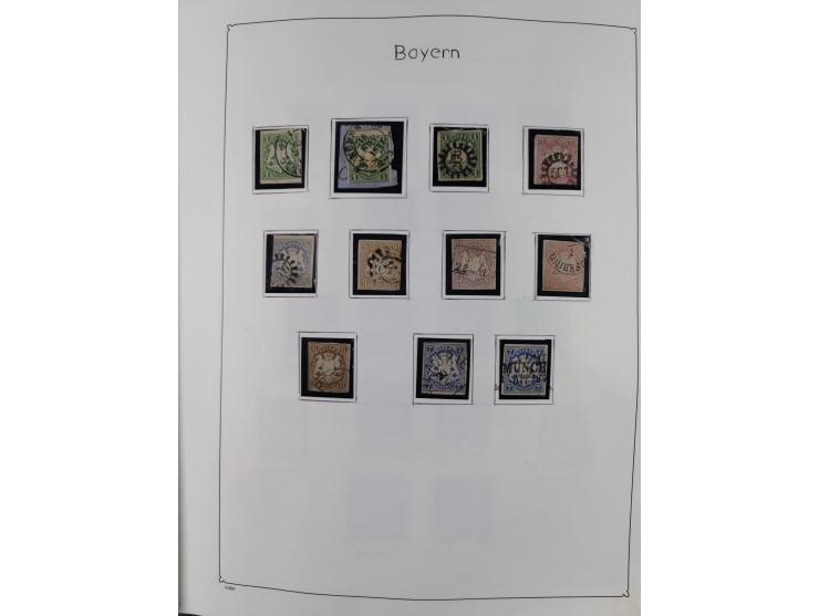 1849/1959, meist ungebrauchte und gestempelte Sammlung ab Altdeutschland mit Deutsches Reich, Deutsche Kolonien, Nebengebiete