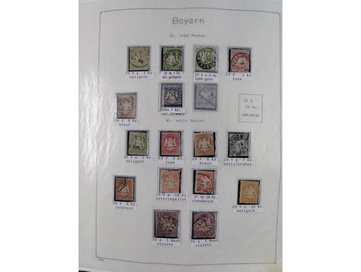 1849/1959, meist ungebrauchte und gestempelte Sammlung ab Altdeutschland mit Deutsches Reich, Deutsche Kolonien, Nebengebiete