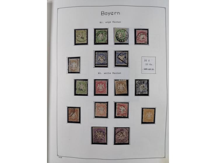 1849/1959, meist ungebrauchte und gestempelte Sammlung ab Altdeutschland mit Deutsches Reich, Deutsche Kolonien, Nebengebiete