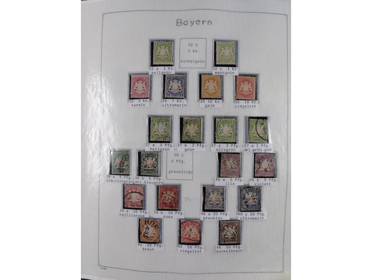 1849/1959, meist ungebrauchte und gestempelte Sammlung ab Altdeutschland mit Deutsches Reich, Deutsche Kolonien, Nebengebiete