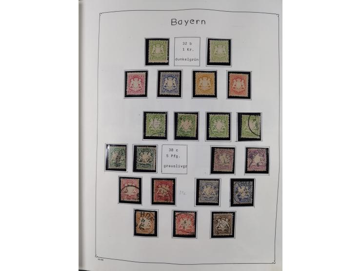 1849/1959, meist ungebrauchte und gestempelte Sammlung ab Altdeutschland mit Deutsches Reich, Deutsche Kolonien, Nebengebiete