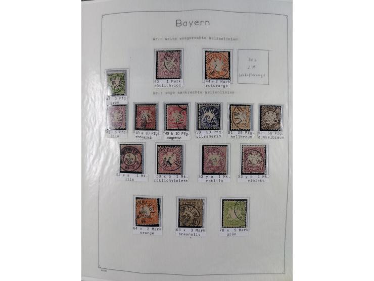 1849/1959, meist ungebrauchte und gestempelte Sammlung ab Altdeutschland mit Deutsches Reich, Deutsche Kolonien, Nebengebiete