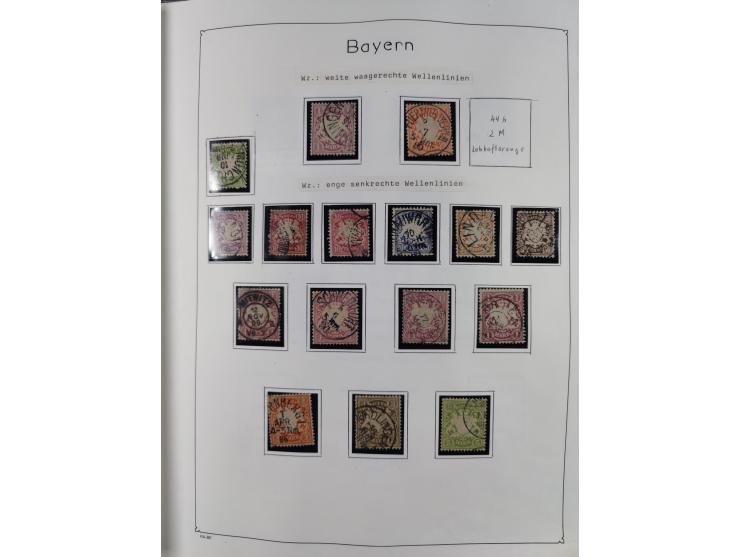 1849/1959, meist ungebrauchte und gestempelte Sammlung ab Altdeutschland mit Deutsches Reich, Deutsche Kolonien, Nebengebiete