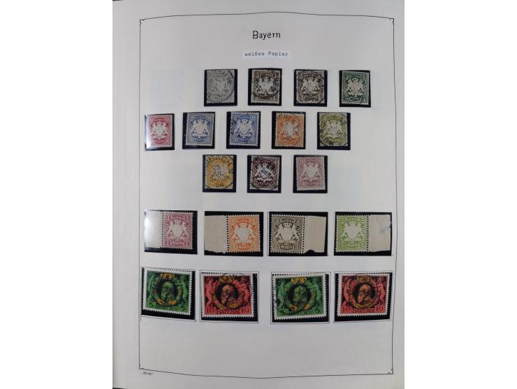 1849/1959, meist ungebrauchte und gestempelte Sammlung ab Altdeutschland mit Deutsches Reich, Deutsche Kolonien, Nebengebiete