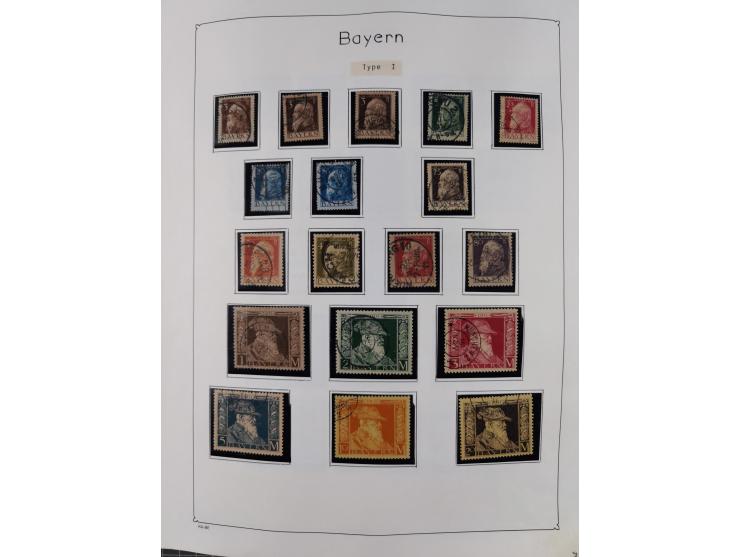 1849/1959, meist ungebrauchte und gestempelte Sammlung ab Altdeutschland mit Deutsches Reich, Deutsche Kolonien, Nebengebiete