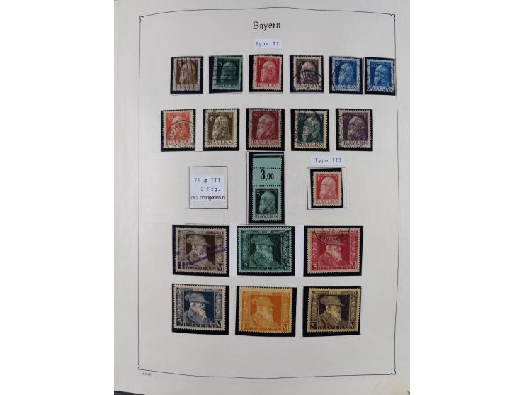 1849/1959, meist ungebrauchte und gestempelte Sammlung ab Altdeutschland mit Deutsches Reich, Deutsche Kolonien, Nebengebiete