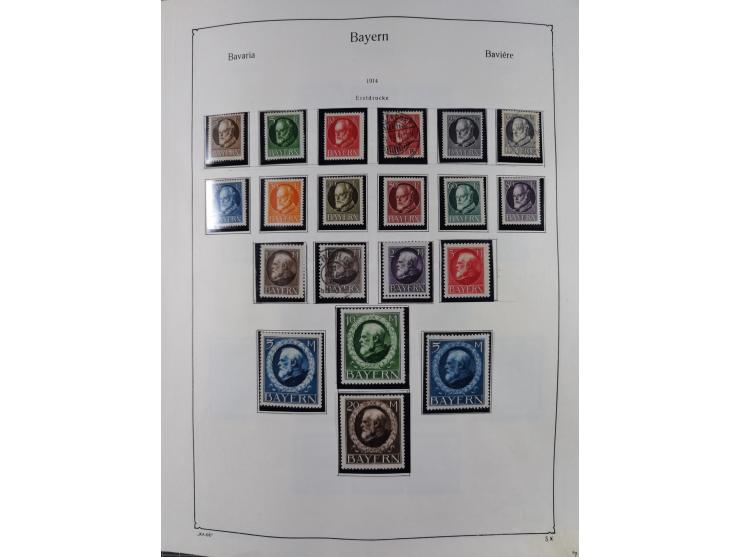 1849/1959, meist ungebrauchte und gestempelte Sammlung ab Altdeutschland mit Deutsches Reich, Deutsche Kolonien, Nebengebiete