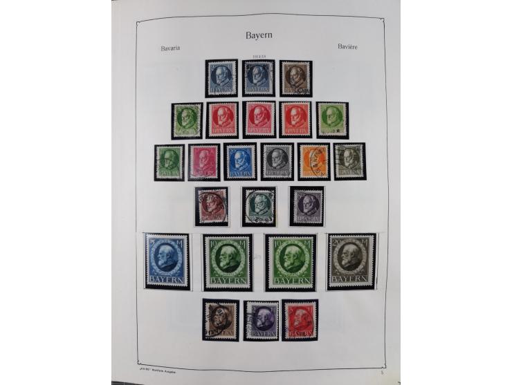 1849/1959, meist ungebrauchte und gestempelte Sammlung ab Altdeutschland mit Deutsches Reich, Deutsche Kolonien, Nebengebiete