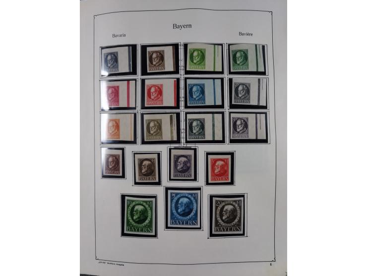 1849/1959, meist ungebrauchte und gestempelte Sammlung ab Altdeutschland mit Deutsches Reich, Deutsche Kolonien, Nebengebiete