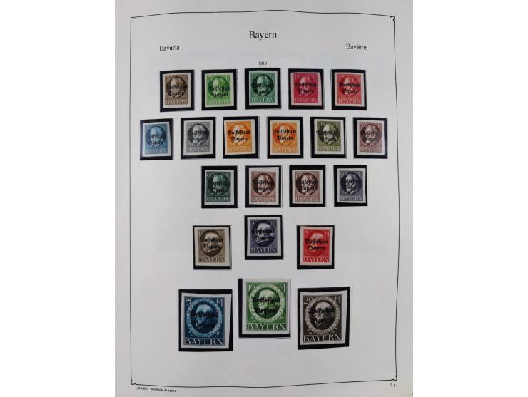 1849/1959, meist ungebrauchte und gestempelte Sammlung ab Altdeutschland mit Deutsches Reich, Deutsche Kolonien, Nebengebiete
