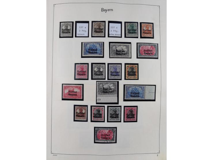 1849/1959, meist ungebrauchte und gestempelte Sammlung ab Altdeutschland mit Deutsches Reich, Deutsche Kolonien, Nebengebiete