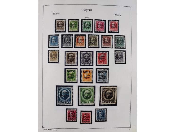 1849/1959, meist ungebrauchte und gestempelte Sammlung ab Altdeutschland mit Deutsches Reich, Deutsche Kolonien, Nebengebiete