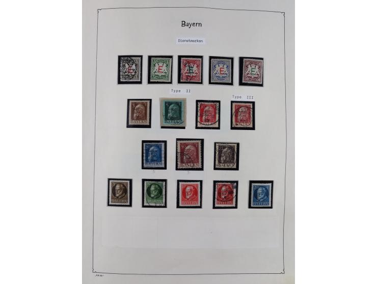 1849/1959, meist ungebrauchte und gestempelte Sammlung ab Altdeutschland mit Deutsches Reich, Deutsche Kolonien, Nebengebiete