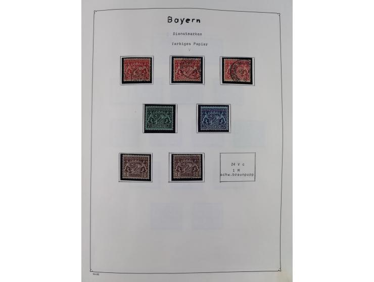 1849/1959, meist ungebrauchte und gestempelte Sammlung ab Altdeutschland mit Deutsches Reich, Deutsche Kolonien, Nebengebiete