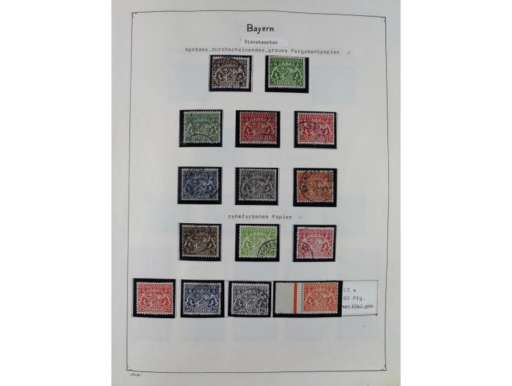 1849/1959, meist ungebrauchte und gestempelte Sammlung ab Altdeutschland mit Deutsches Reich, Deutsche Kolonien, Nebengebiete