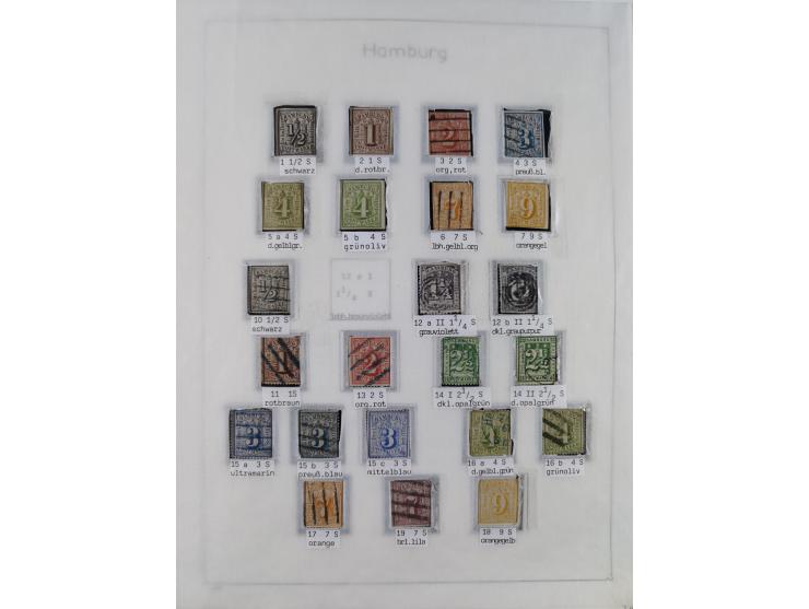 1849/1959, meist ungebrauchte und gestempelte Sammlung ab Altdeutschland mit Deutsches Reich, Deutsche Kolonien, Nebengebiete