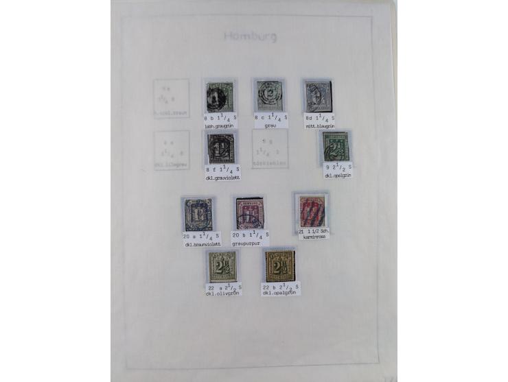 1849/1959, meist ungebrauchte und gestempelte Sammlung ab Altdeutschland mit Deutsches Reich, Deutsche Kolonien, Nebengebiete