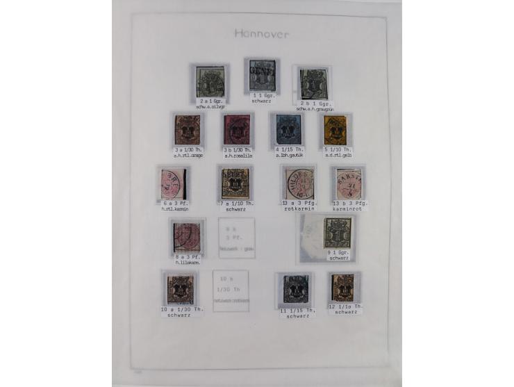 1849/1959, meist ungebrauchte und gestempelte Sammlung ab Altdeutschland mit Deutsches Reich, Deutsche Kolonien, Nebengebiete