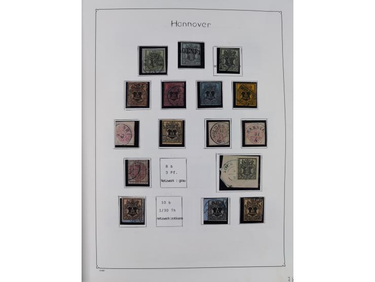 1849/1959, meist ungebrauchte und gestempelte Sammlung ab Altdeutschland mit Deutsches Reich, Deutsche Kolonien, Nebengebiete