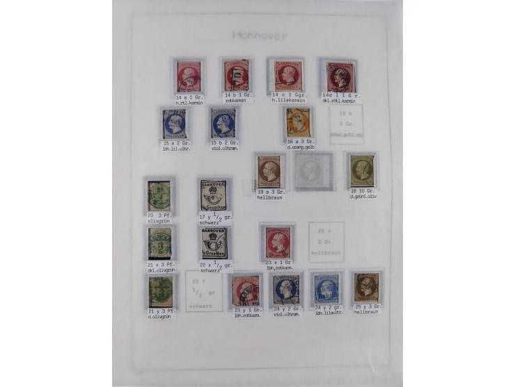 1849/1959, meist ungebrauchte und gestempelte Sammlung ab Altdeutschland mit Deutsches Reich, Deutsche Kolonien, Nebengebiete