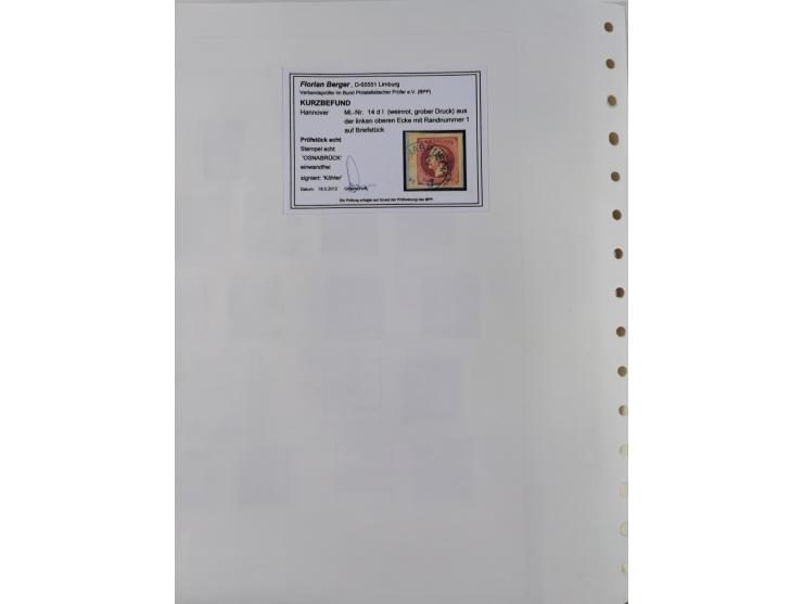 1849/1959, meist ungebrauchte und gestempelte Sammlung ab Altdeutschland mit Deutsches Reich, Deutsche Kolonien, Nebengebiete