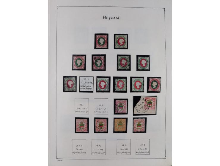 1849/1959, meist ungebrauchte und gestempelte Sammlung ab Altdeutschland mit Deutsches Reich, Deutsche Kolonien, Nebengebiete
