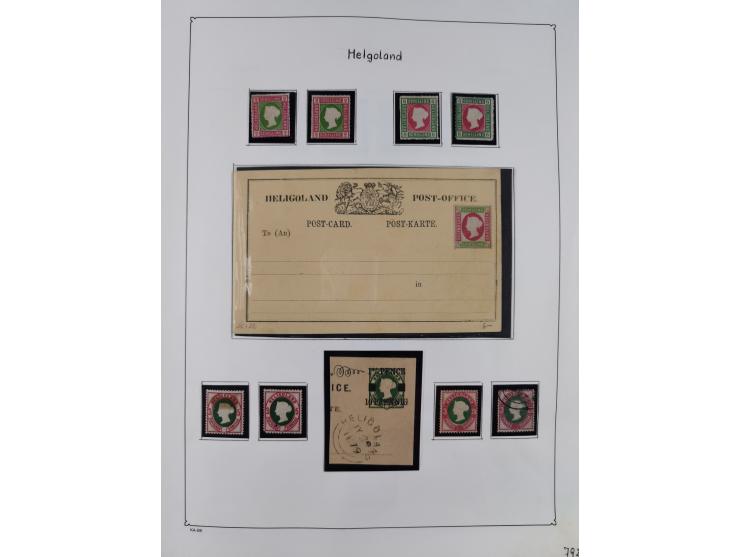 1849/1959, meist ungebrauchte und gestempelte Sammlung ab Altdeutschland mit Deutsches Reich, Deutsche Kolonien, Nebengebiete